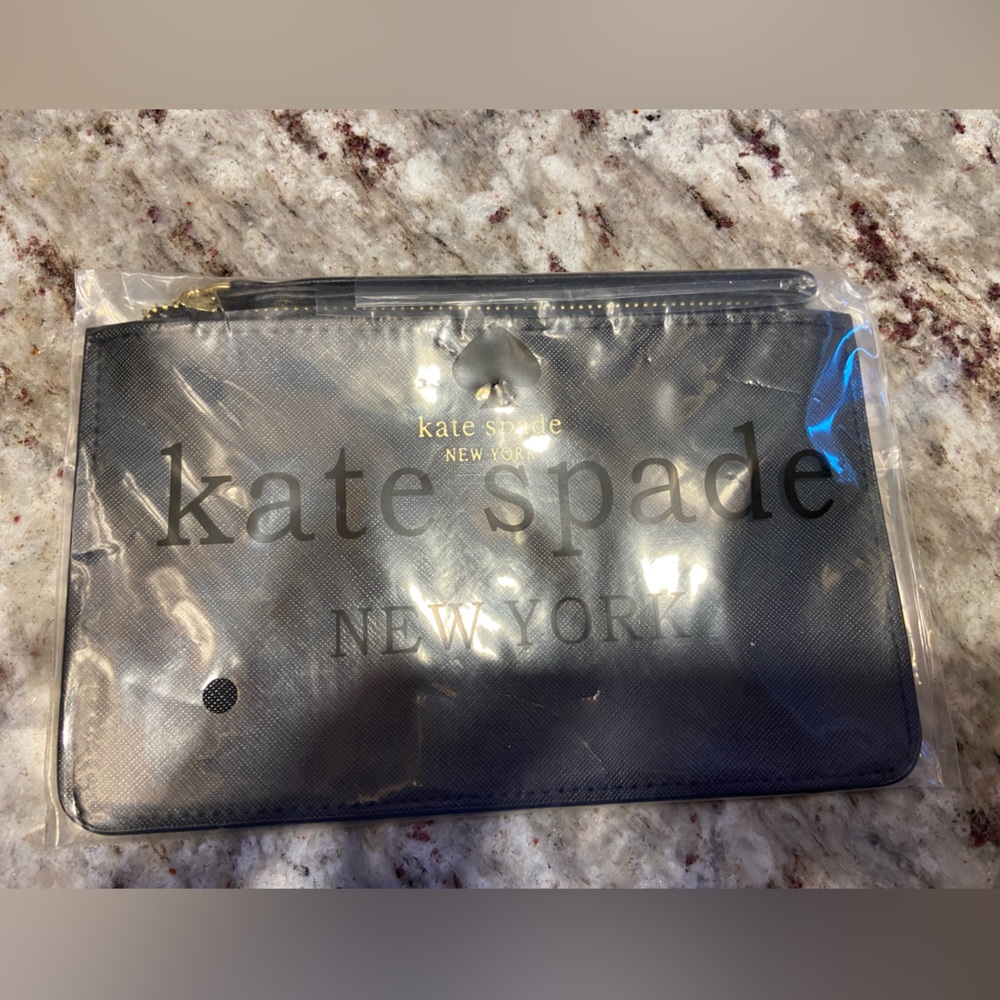 Black Kate Spade clutch bag